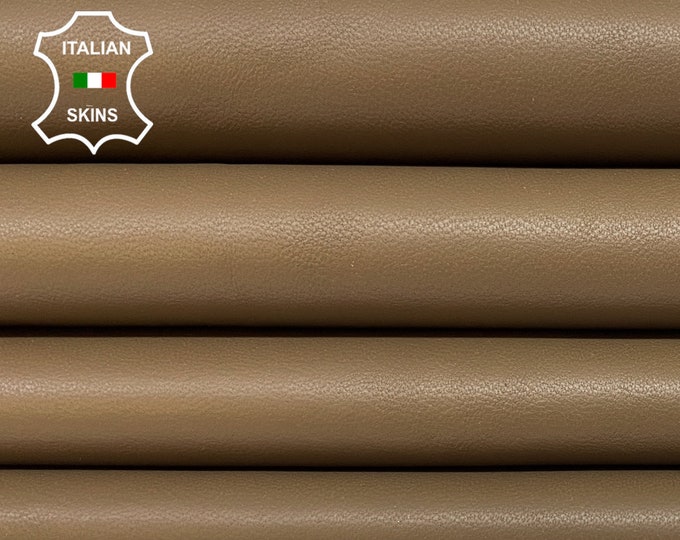 CAFFE LATTE BROWN Soft Italian Lambskin Lamb Sheep Leather hide hides skin skins 6+sqf 0.7mm #B2890