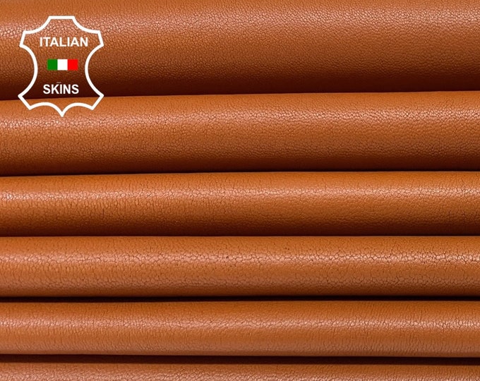 BROWN Soft Italian STRETCH Lambskin Lamb Sheep Leather pack 3 hides skins total 12sqf 0.7mm #B2834