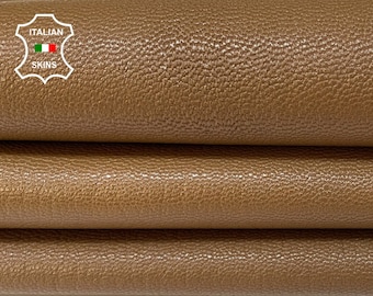 CAMEL BROWN Thick Italian Goatskin Goat Leather skin  5+sqf 1.1mm #B324