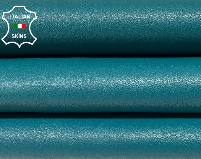 Teal Green Soft Italian genuine STRETCH Lambskin Lamb Sheep wholesale leather skins Elastic pants trousers leggings 0.5mm to 1.0 mm