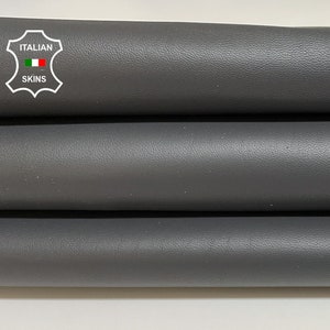 DARK GRAY Thick Italian Lambskin Lamb Sheep Leather hides hide skin skins 6sqf 1.1mm #B2779