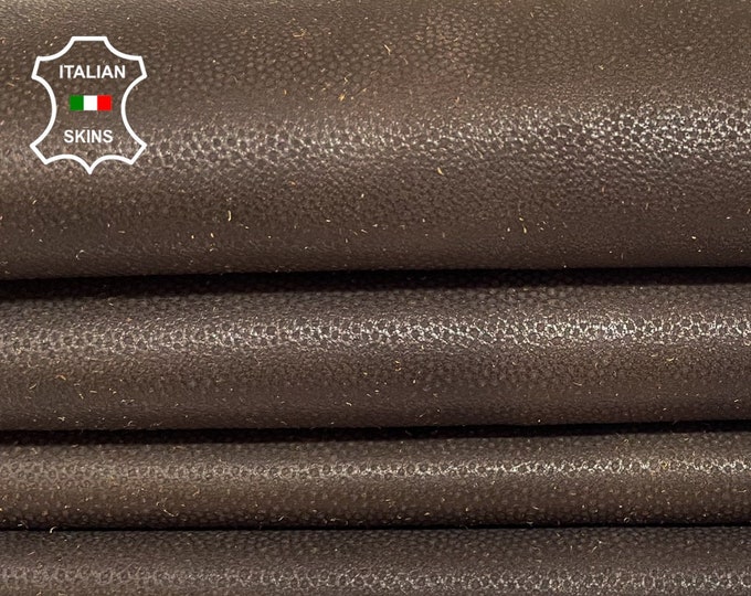 DARK BROWN soft Italian lambskin lamb sheep leather hides skin skins 6sqf 0.7mm #A9649