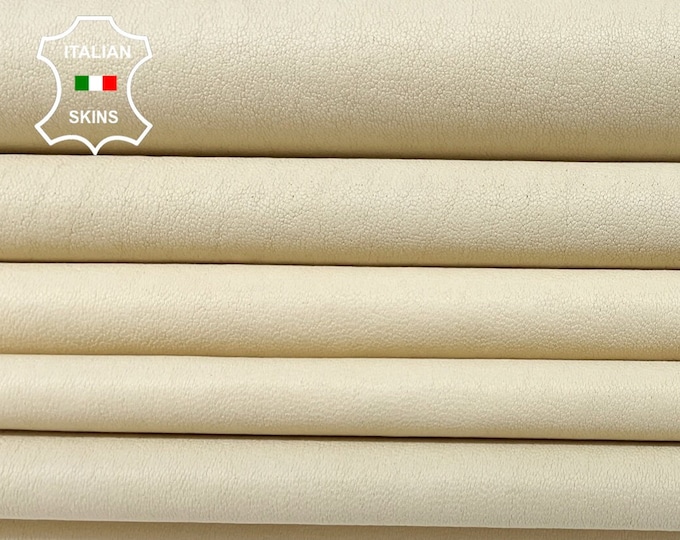 Natural Ivory Soft Italian genuine STRETCH Lambskin Lamb Sheep wholesale leather skins Elastic pants trousers leggings 0.5mm to 1.0 mm