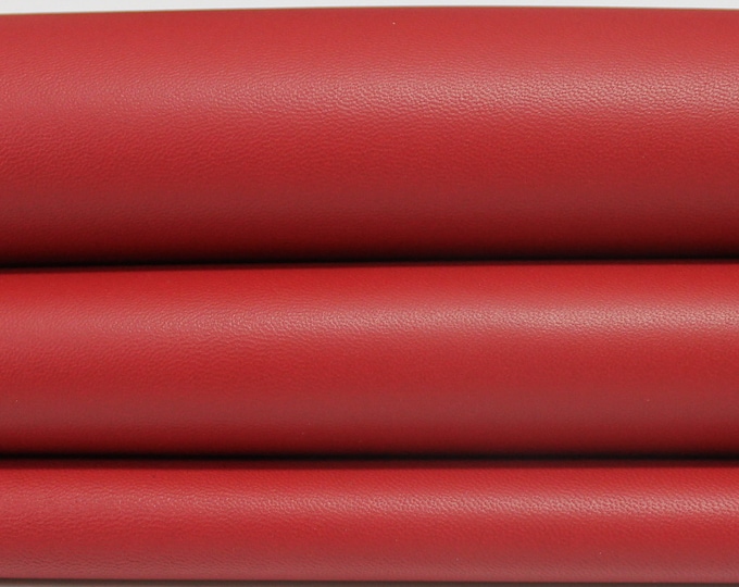 RED smooth Italian genuine Lambskin Lamb Sheep leather skins hides 0.5mm to 1.2mm