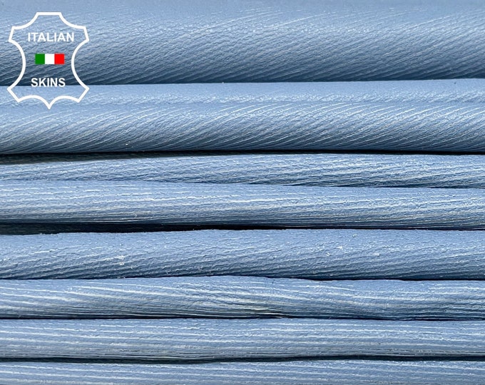 BLUE LINES SCALES Textured Cut Vintage Look Soft Italian Lambskin Lamb Sheep Leather hides pack 4 skins total 30sqf 0.8mm #B1833