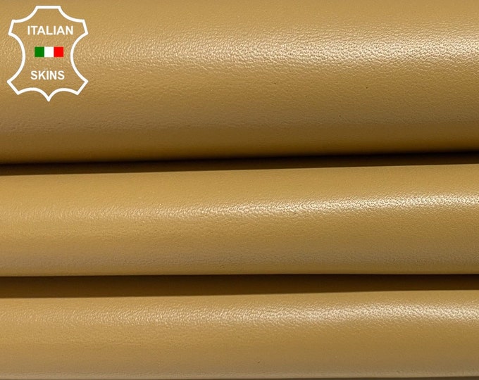 LIGHT SAND BROWN Top Quality smooth Italian genuine Metis Lambskin Lamb Sheep wholesale leather skins shoes Bags Bookbinding 0.5mm to 1.0 mm