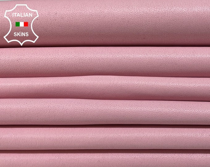 Pink Soft Italian genuine STRETCH Lambskin Lamb Sheep wholesale leather skins Elastic pants trousers leggings 0.5mm to 1.0 mm