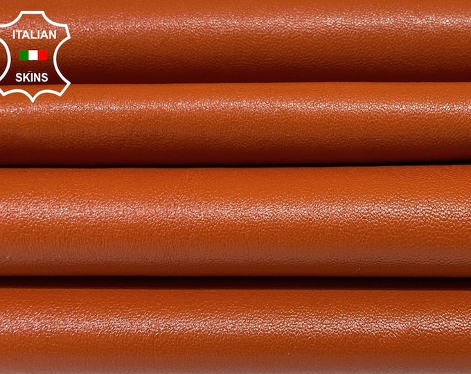 TERRACOTTA Soft Italian STRETCH Lambskin Lamb Sheep Leather pack 2 hides skins total 9sqf 0.9mm #B2825