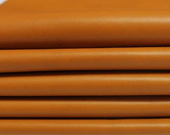 CUOIO TAN Italian soft Lambskin Lamb leather hide skin pelt skins hides
