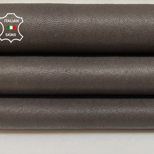 DARK BROWN Matte Soft Italian STRETCH Lambskin Lamb Sheep Leather hide hides skin skins 4sqf 0.8mm #B2855