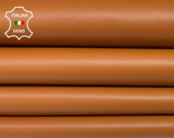 TAN BROWN Thick Italian Cowskin Cowhide Cow Leather hides pack 2 skins total 20sqf 2.1mm #B1926