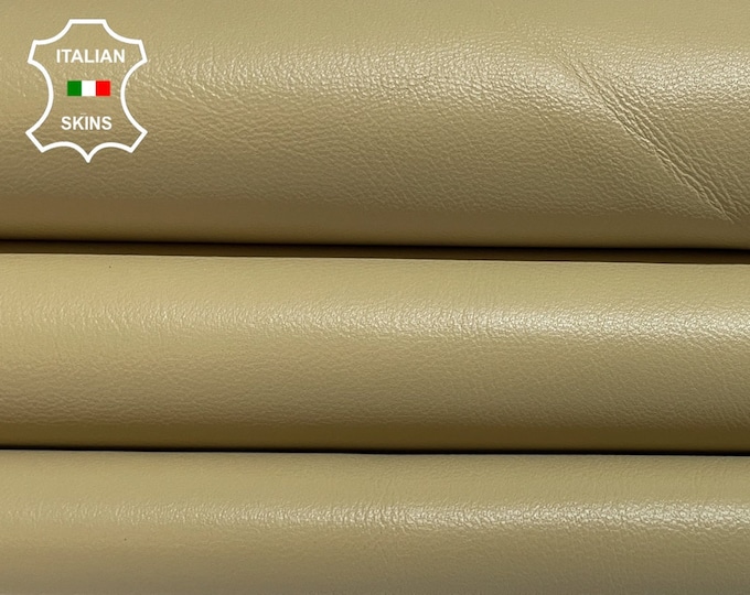 BEIGE SAND Italian Lambskin Lamb Sheep Leather hides hide skin skins 6+sqf 1.0mm #B2720