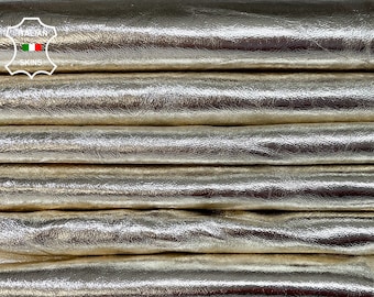 Pelle Di Agnello Gialla 5, 6, 7 Piedi Quadrati Pelli 0,7 Mm/1,75 Oz GIALLO PERLAMUTER 1482 - Italia - Foto 3