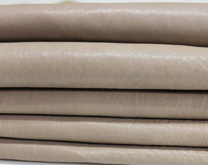 WASHED BEIGE Italian genuine lambskin lamb sheep leather 3 skins hides vegetable tan tanned total 20sqf #A8828