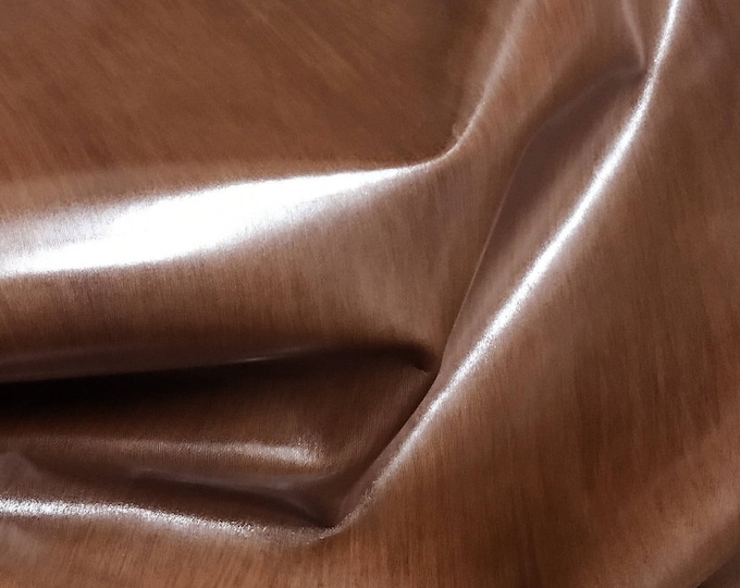 Italian Upholstery Cowhide Cow skin hide leather car seats handbags bags BRUSHED BROWN DISTRESSED 14+sqf