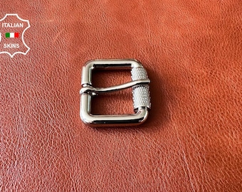 BUCKLE SILVER 25mm  - Free shipping only with leather skins orders