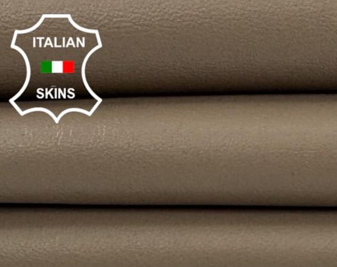 Delivered Duty paid -CAFFELATTE BEIGE Soft Italian Lamb leather skin 7sqf 0.9mm #Z190