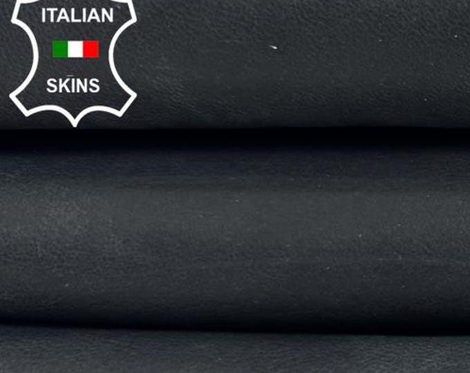 ANTHRACITE DARK GREY Vintage Look Soft Italian Lamb leather skin 9sqf 0.7mm #C7087