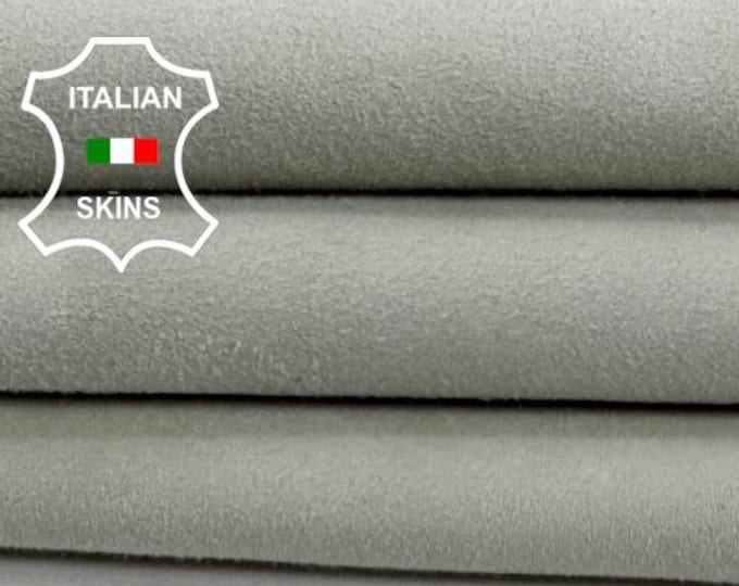 Delivered Duty paid - WHITE LACE SUEDE Soft Italian Goat leather skin 3sqf 1.0mm #C7741