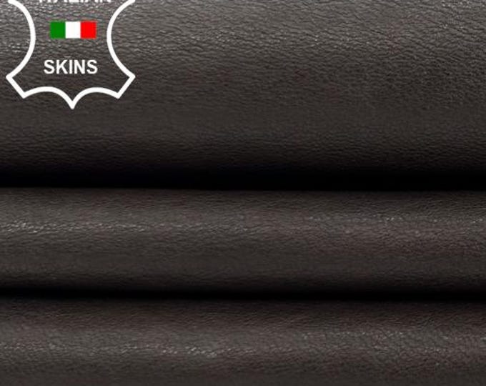 Delivered Duty Paid-WASHED BROWN ANTIQUED Vegetable Tan Soft Italian Lamb leather skin 6+sqf 0.8mm #C6937