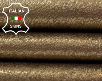 METALLIC BRONZE Rough Italian Goatskin Goat leather hide hides skin skins 4+sqf 0.9mm #C4193