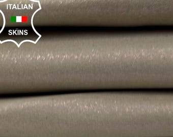 BEIGE LAME PURPLE Print Thick Italian Goatskin Goat leather hide hides skin skins 3sqf 1.1mm #C5548
