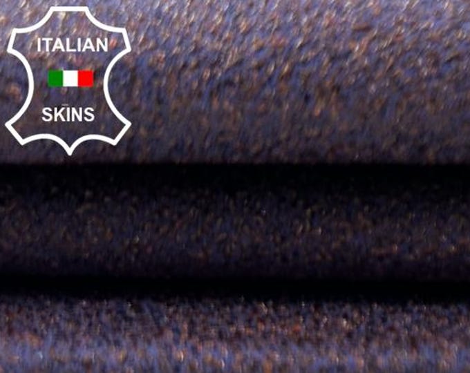 COPPER GLITTERS Print On PURPLE Italian Goatskin Goat leather hide hides skin skins 3+sqf 0.9mm #C5746