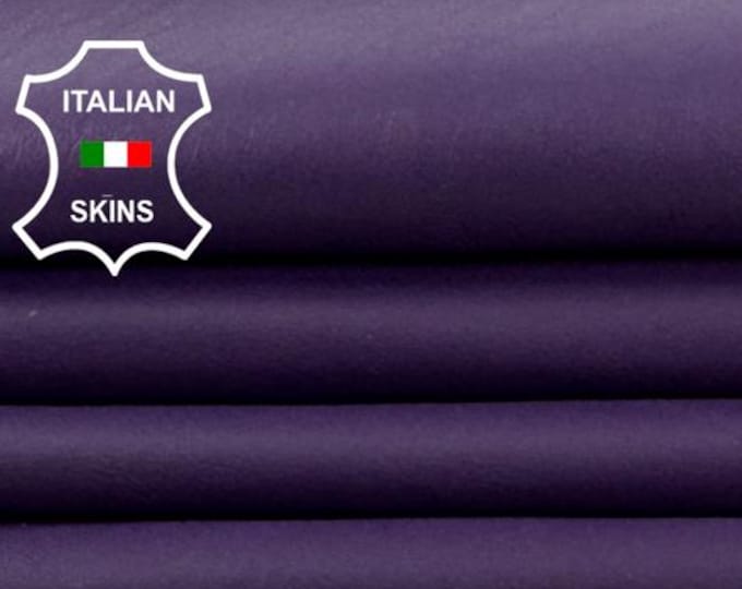 Delivered Duty paid - PURPLE Soft Italian Lamb leather skin 6sqf 0.7mm #Z195