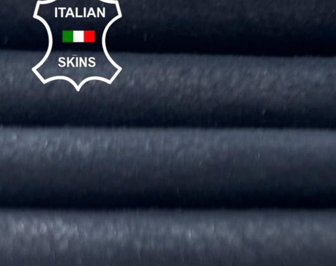 Delivered Duty Paid-DARK BLUE Vintage Look Thin Soft Italian  Lamb leather skin 5+sqf 0.6mm #C6105