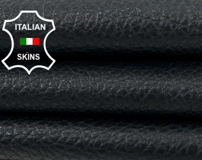 Delivered Duty paid -ANTHRACITE DARK GREY Grainy Vegetable Tan Thick Soft Italian Lamb leather skin 4sqf 1.1mm #Z135