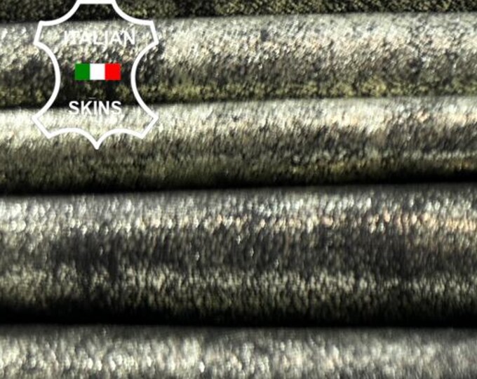METALLIC LIGHT GOLD Platinum Washed Antiqued Thin Soft Italian Lambskin Sheep Lamb Leather pack 7 hides skins total 42sqf 0.5mm #C5940