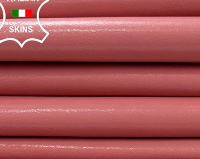 BABY PINK SHINY Strong Italian Goatskin Goat Leather pack 5 hides skins total 20sqf 0.8mm #C3341