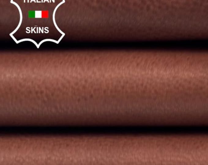 BROWN ANILINE Vegetable Tan Italian Goatskin Goat Leather hide hides skin skins 3+sqf 0.7mm #C6436