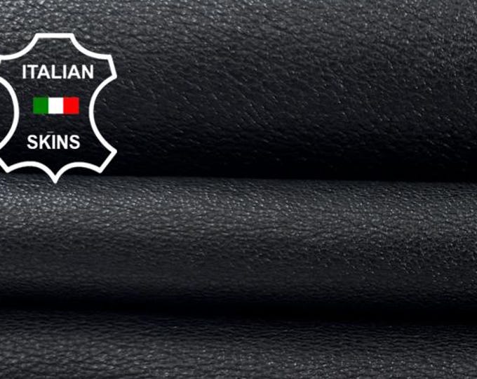 Delivered Duty Paid-BLACK VEGETABLE Tan Thick Soft Italian Lamb Leather skin 5sqf 1.5mm #C6915
