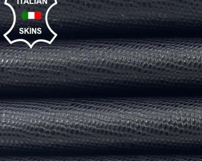 DARK EGGPLANT PURPLE Lizard Reptile Print On Thin Soft Italian Lambskin Sheep Lamb leather hide hides skin skins 8+sqf 0.6mm #C5725