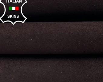 CHOCOLATE BROWN SUEDE Thick Soft Italian Goatskin Goat leather hide hides skin skins 4+sqf 1.2mm #C4201