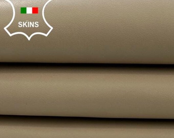 BEIGE Italian Lambskin Sheep Lamb Leather hide hides skin skins 4+sqf 1.0mm #C2952