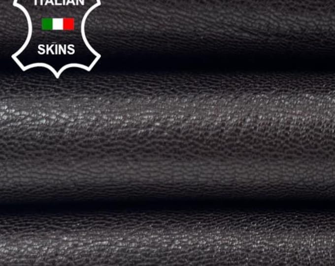 DARK MAHOGANY BROWN Shiny Rough Thick Soft Italian Goatskin Goat Leather hide hides skin skins 4sqf 1.2mm #C6184