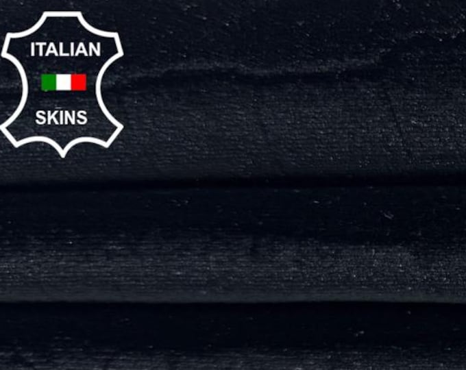 Delivered Duty Paid-BLACK VELVET CROCODILE Print On Brown Soft Italian Lamb leather skin 3sqf 0.9mm #C6833