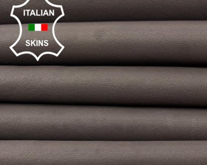 Delivered Duty paid - TAUPE BROWN VEGETABLE Tan Very Soft Italian Lamb leather pack 5 skins total 30+sqf 1.0mm #Z71