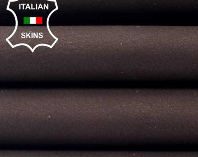 BROWN NUBUCK Soft Italian Lambskin Sheep Lamb leather hide hides skin skins 7sqf 0.8mm #C6344