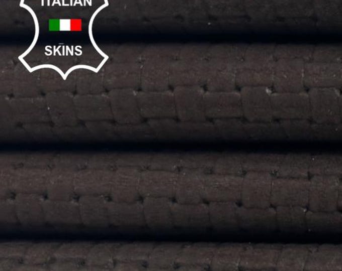 BROWN NUBUCK PRINT Soft Italian Lambskin Sheep Lamb leather hide hides skin skins 6sqf 0.9mm #C6007