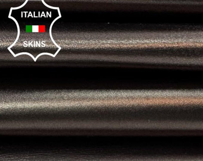 Delivered Duty paid - METALLIC BROWN Strong Italian Goat leather pack 2 skins total 6+sqf 0.9mm #Z59
