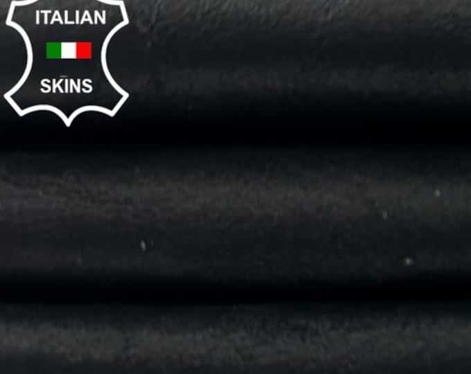 BLACK ANTIQUED Italian Lambskin Sheep Lamb leather hide hides skin skins 6sqf 0.8mm #C6016