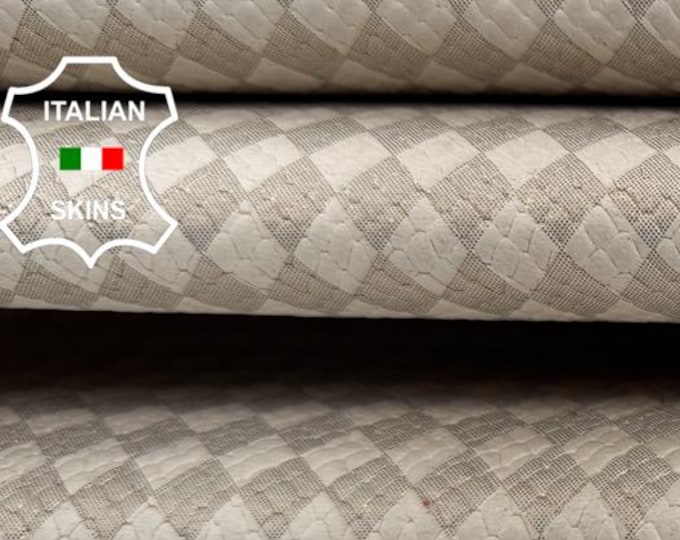 PLATINUM DISTRESSED SNAKE Print On Thick Italian Calf leather skin 8sqf 1.1mm #C7109