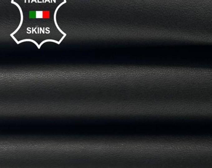 BLACK Italian Metis Lambskin Lamb Sheep Leather hide hides skin skins 6+sqf 0.9mm #C4436