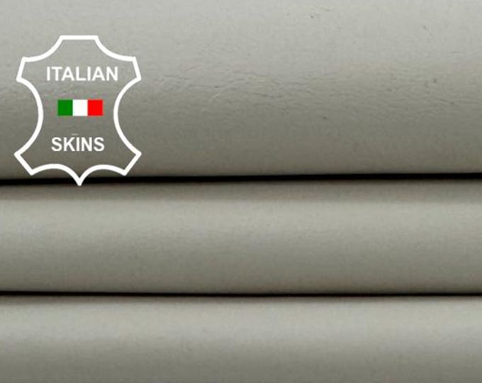 Delivered Duty paid - LIGHT IVORY Soft Italian Lamb leather skin 4sqf 0.8mm #Z231