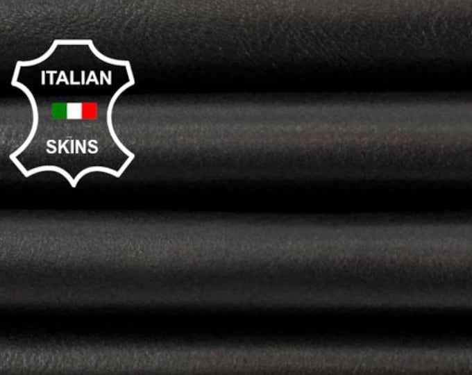 Delivered Duty paid - BLACK ANILINE GLOVES Soft Italian Lamb leather skin 5sqf 0.7mm #Z328