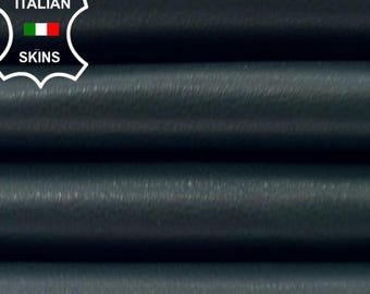 DARK GREEN Semi Shiny Thin Soft Italian Lambskin Sheep Lamb Leather hide hides skin skins 5+sqf 0.6mm #C6252