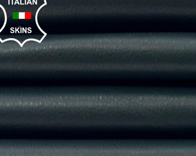 DARK GREEN Semi Shiny Thin Soft Italian Lambskin Sheep Lamb Leather hide hides skin skins 5+sqf 0.6mm #C6252